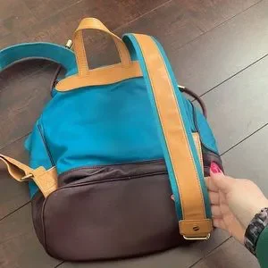 Tory Burch | Bags | Tory Burch Blue Brushed Canvas Leather  display picture 2